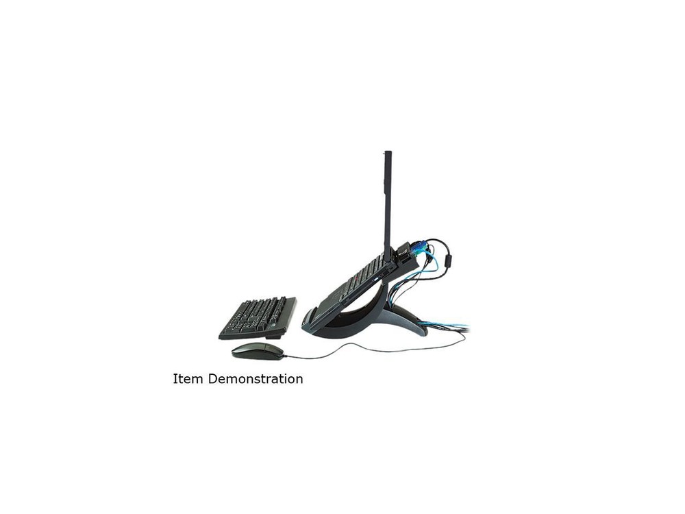 3M MMMLX550 Vertical Notebook Computer Riser, Cable Management, 9 x 12 x 6 1/2 -