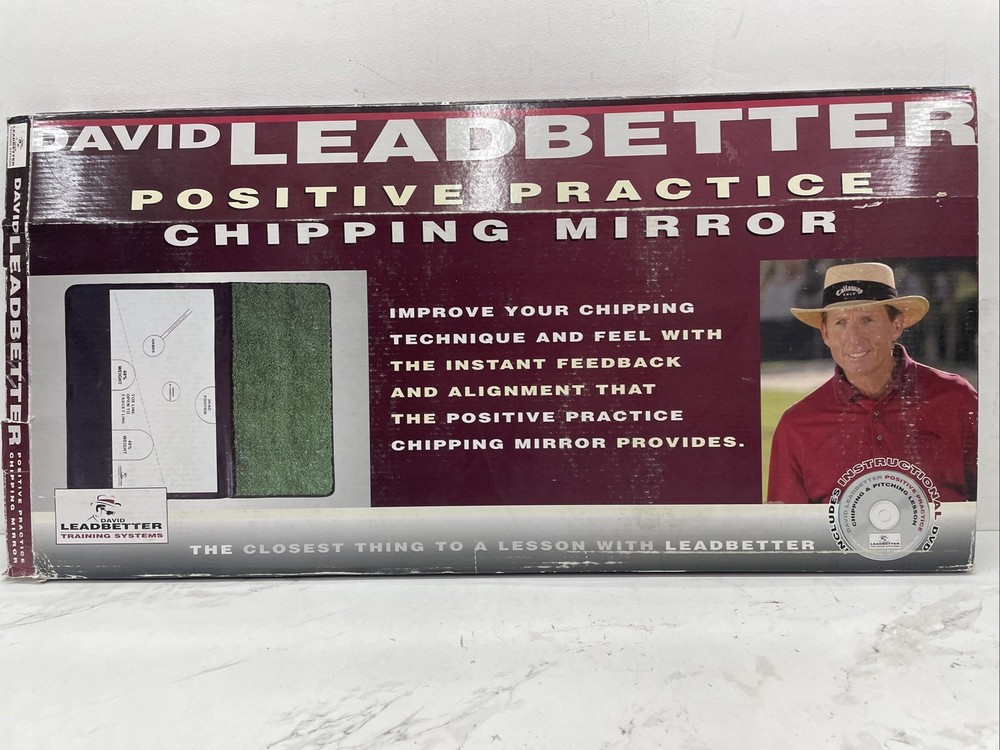 David Leadbetter Positive Practice Chipping Mirror Golf Training Aid NOS