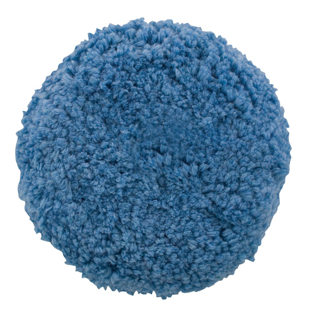 Presta Blue Blended Wool Medium Cutting Pad, 9" Screw-On