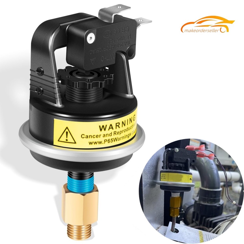 R0013200 2 PSI Air Pressure Switch for Jandy/Zodiac/Laars/Teledyne Pool Heaters