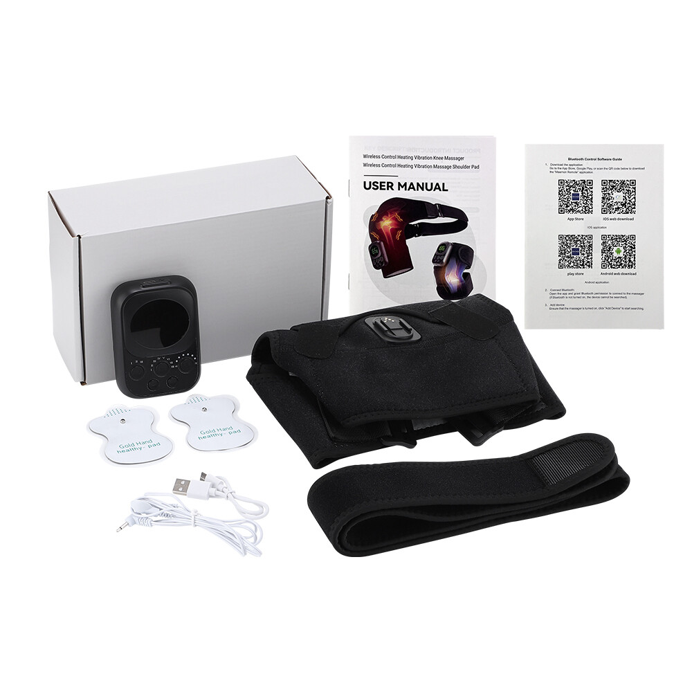 Electric Massager Heated Vibration Shoulder Joint Brace Support Wireless Control