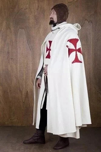 Medieval Knight Templar Crusader Tunic, Surcoat & Cloak Reenactment SCA Larp