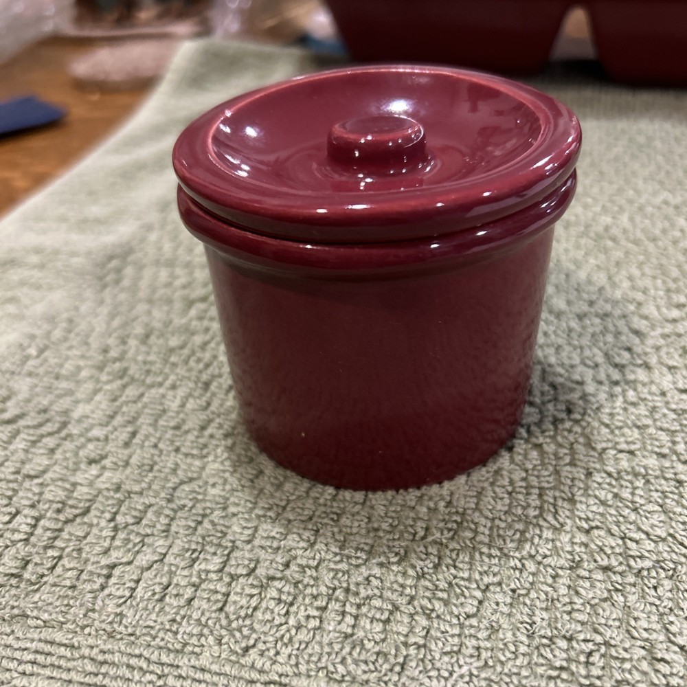 Butter/cheese Crock Paprika Red