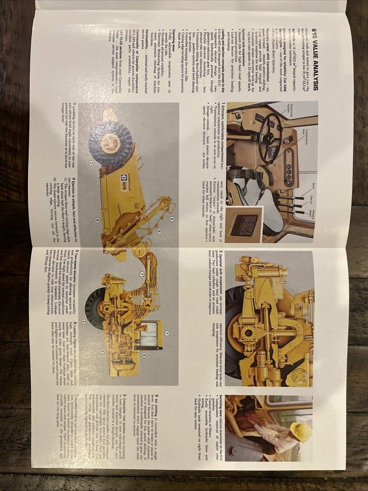 Caterpillar 615 Elevating Scraper Brochure ‘82