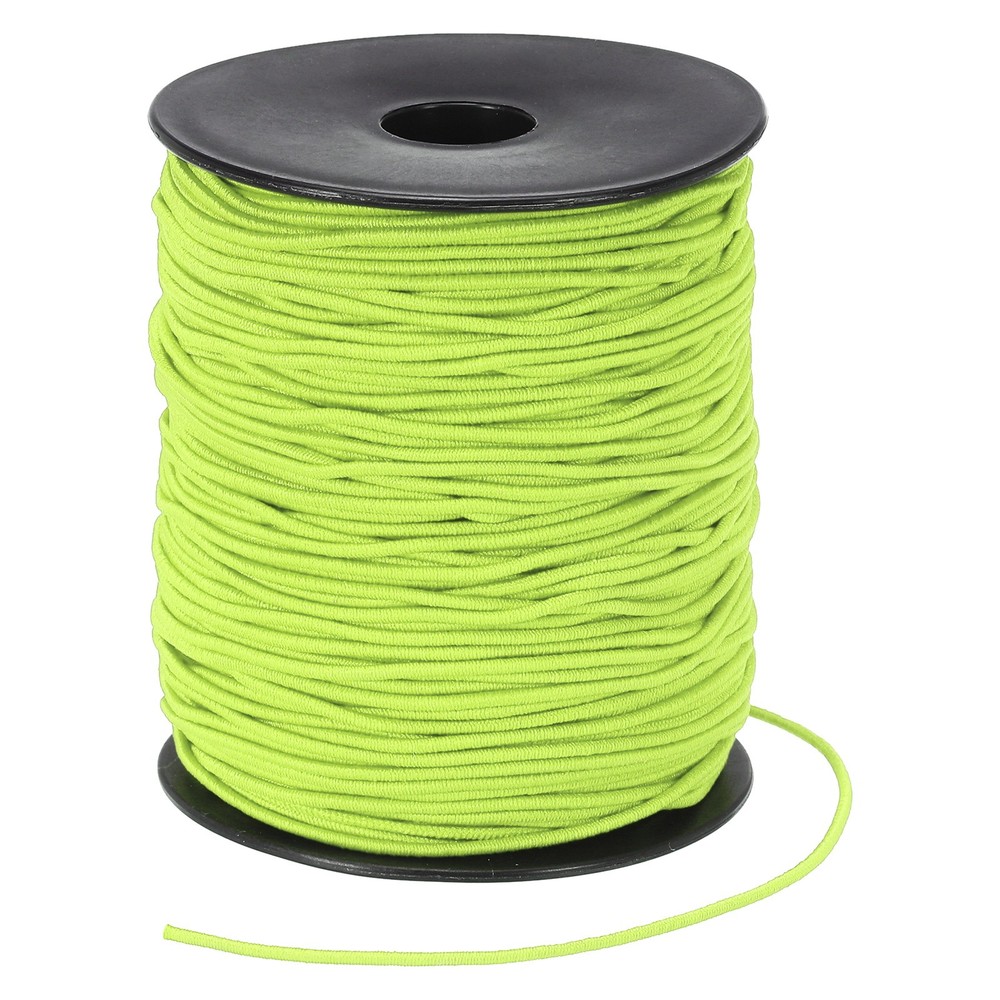 Elastic Cord, 1.5mm Stretchy Elastic String 100 Yards Fluorescent Green