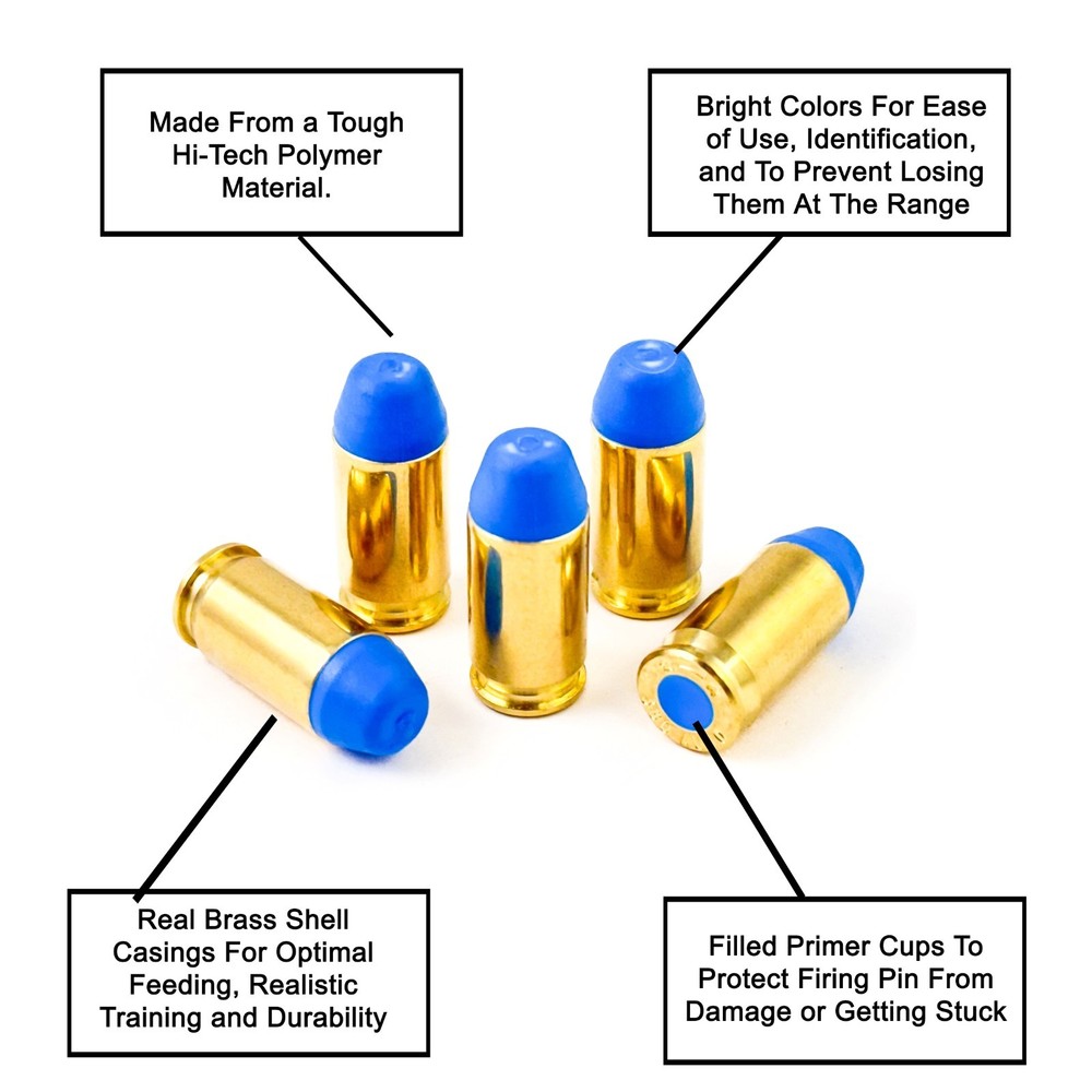 .380 Dummy Ammo Training Inert Rounds 5 Pack