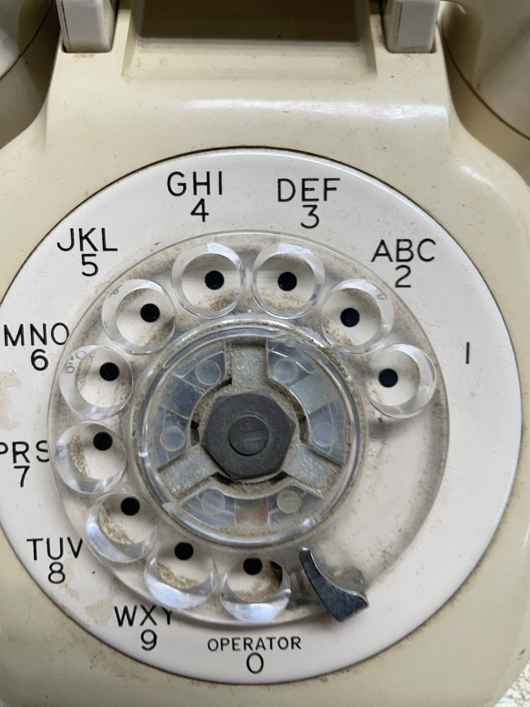 Vintage Rotary Phone Tan