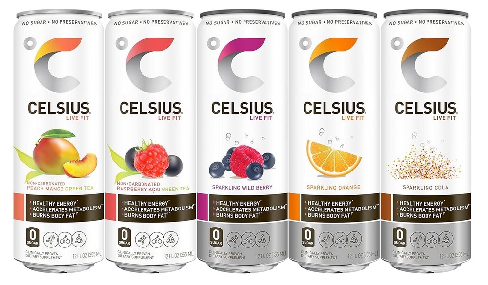 Keto-Friendly Energy Drinks - 9-Flavor Variety Pack