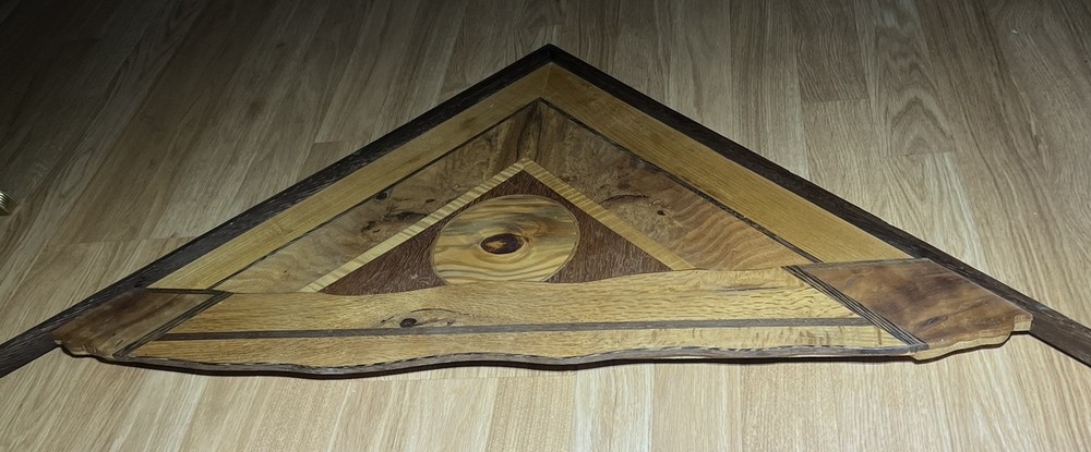 Custom Gable Architectural Accent Decorative Millwork Hanging Insert Vintage