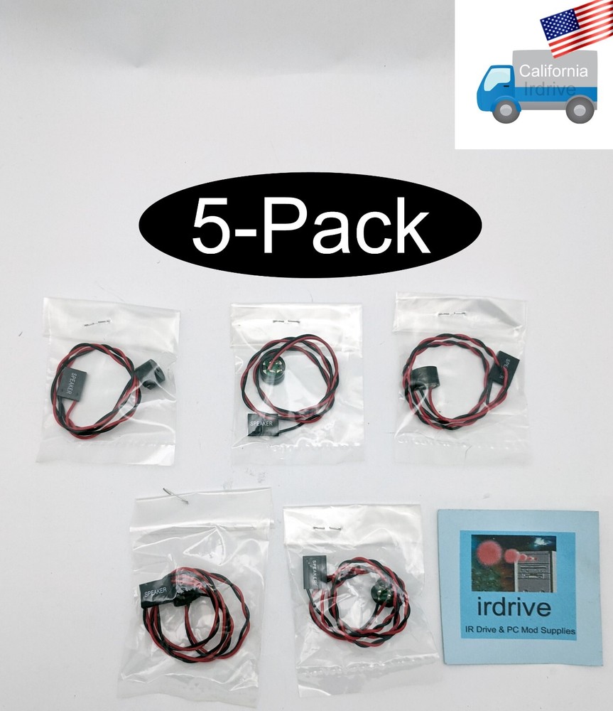 Lot of 5: NEW 12" Internal PC Motherboard Buzzer BIOS Error Code Beep Speaker