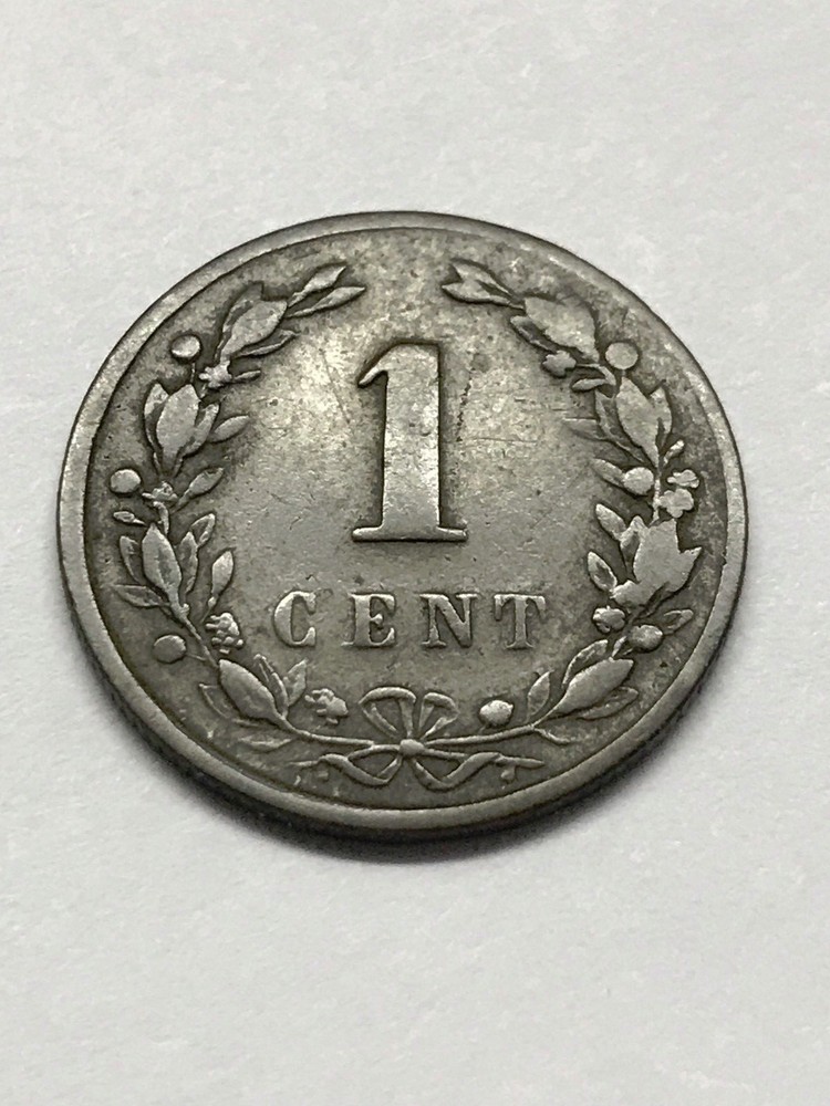 1878 Netherlands 1 Cent Fine #7083