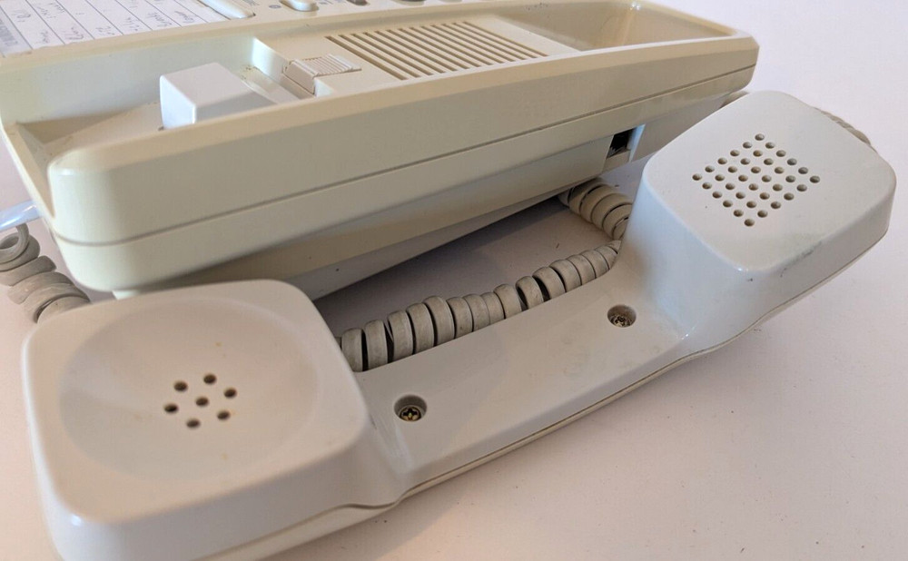 Vintage GE Beige Push Button 2-Line Phone 2-9420A (Untested, As Is)