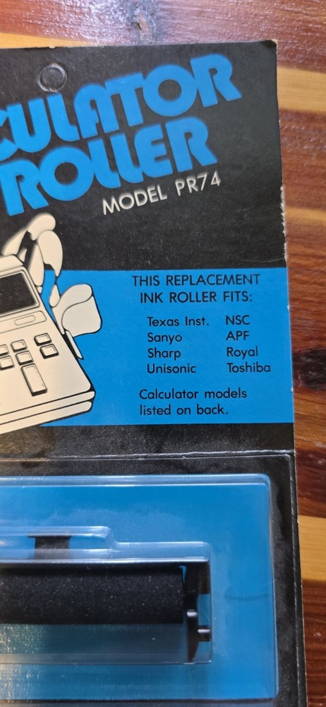 Porelon Calculator Ink Roller Model PR74 Calculator Replacement Ink Roller NOS