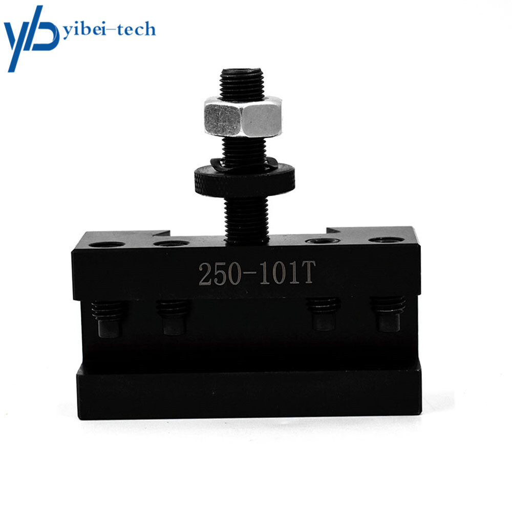 2 Piece Piston Type Tool Post Tool Holder Set AXA 250-100 for Lathe 6 - 12"