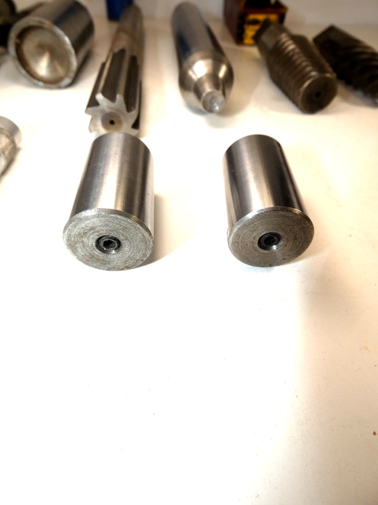 Set of eleven machinist tools, extractors, bits, etc.
