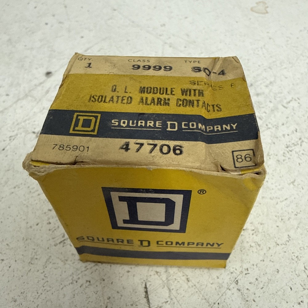 Square D Class 9999 Type SO4 Overload Module, Series C, NEMA B600 & R150 **NOS**