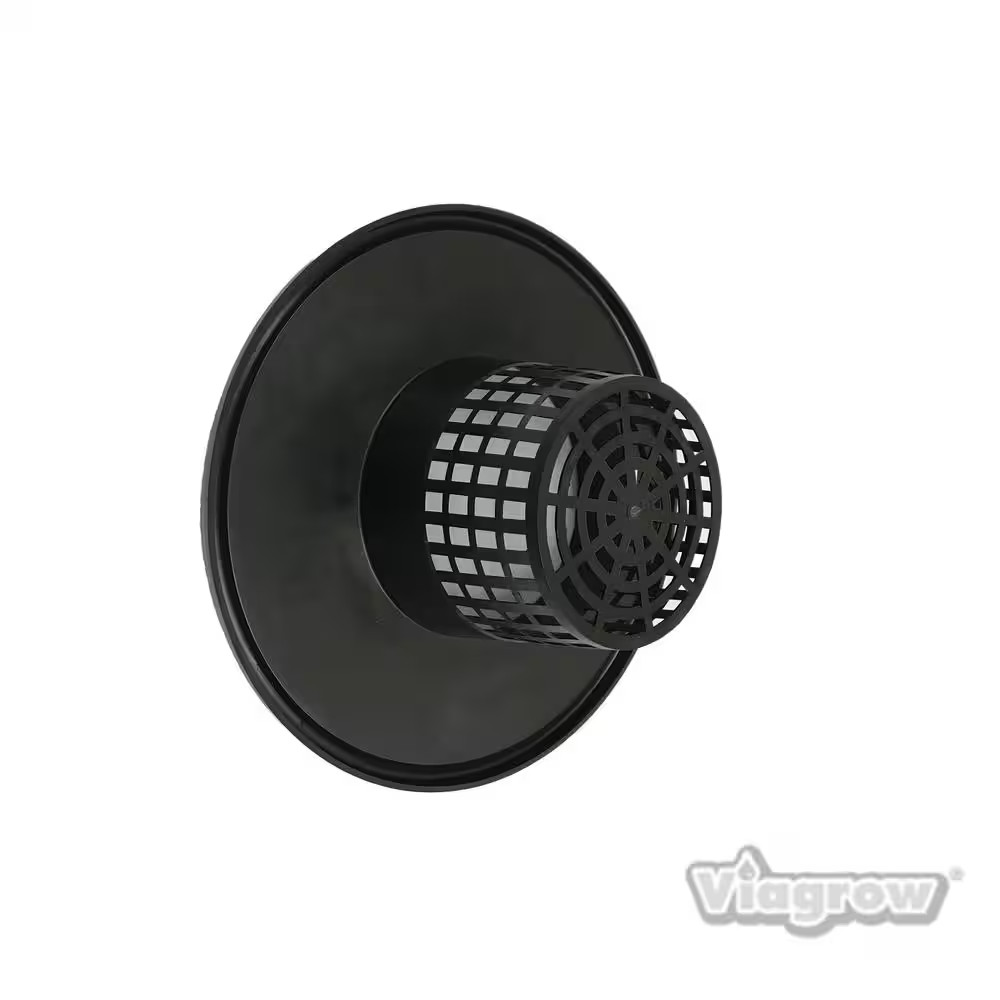 6 In. Black Pot Bucket Lid Insert (6-Pack)