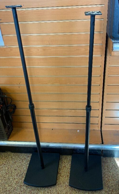 STUDIOTECH G5-B Adjustable Satellite Speaker Stands, Black, One Pair