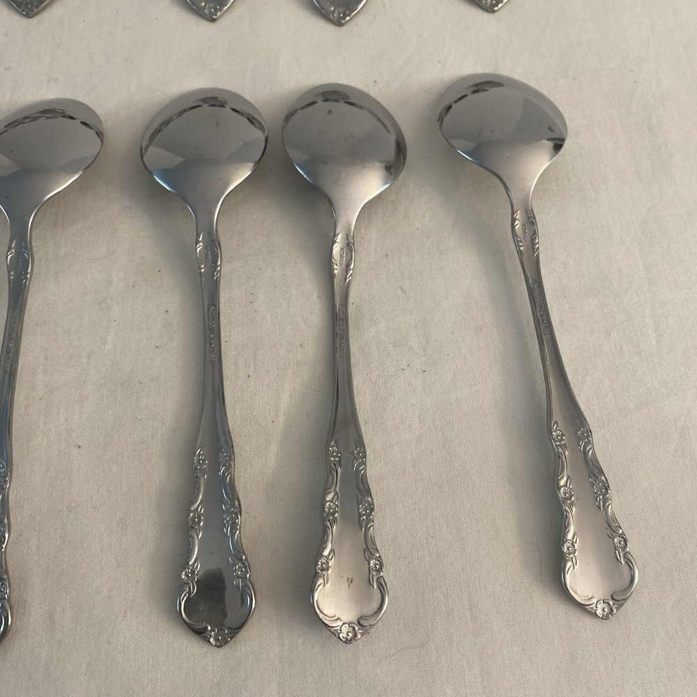 Select Stainless Flatware Korea Rose 20 Pieces Replacement Floral Flowers