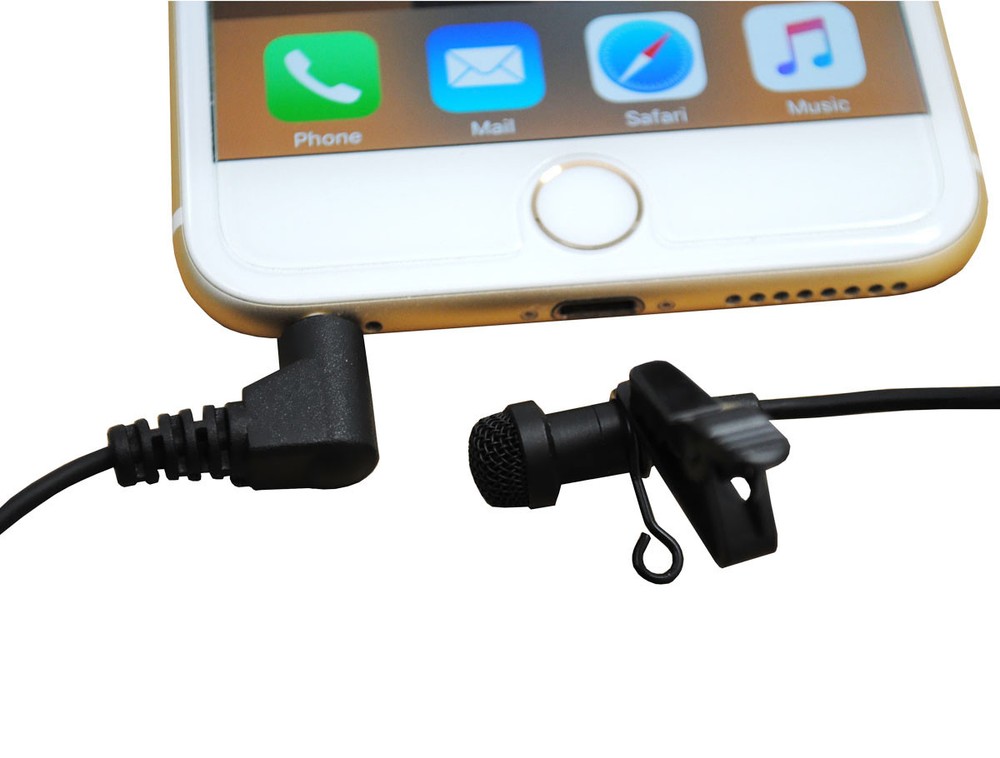 U-voice UVC863iSP Lavalier Tie-Clip Microphone for Apple iPhone, iPad, Android