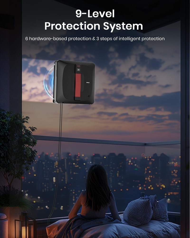 Nexus Ultra Window Cleaning Robot Automatic Glass Cleaner Black