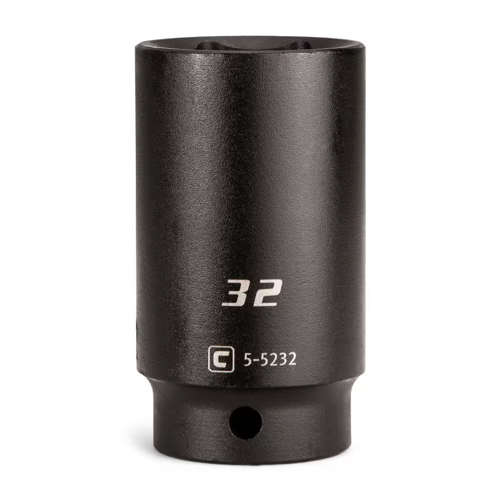 1/2 In. Drive 32 Mm 6-Point Metric Deep Impact Socket