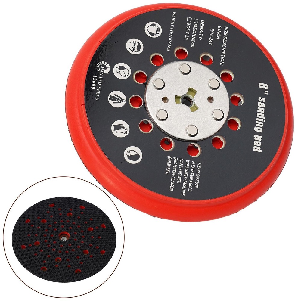 6 Inch Sanding Pad Medium  and  Multi-Hole Back-up For RSM6045