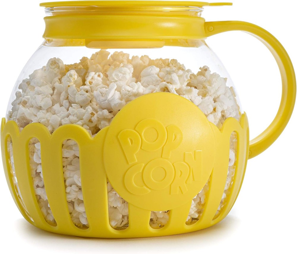 Ecolution Patented Micro-Pop Microwave Popcorn 3-Quart Family Size, Yellow