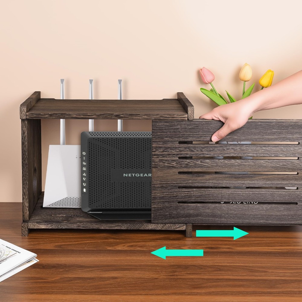 Router Shelf Projector Shelf Projector Stand Router Storage Box Modem Cable R...