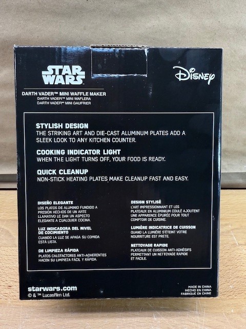 Uncanny Brands Star Wars Mini Darth Vader Waffle Maker
