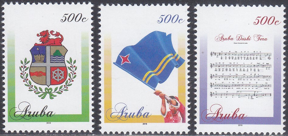 Arubu Issue 2016 (859-861) National Symbols