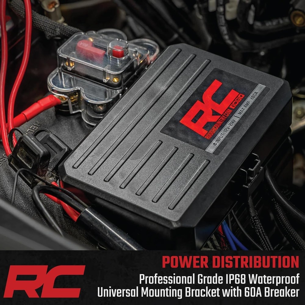 8-Gang Bluetooth RGB Backlit Switch Panel & Relay System - Multicolor 8-Way