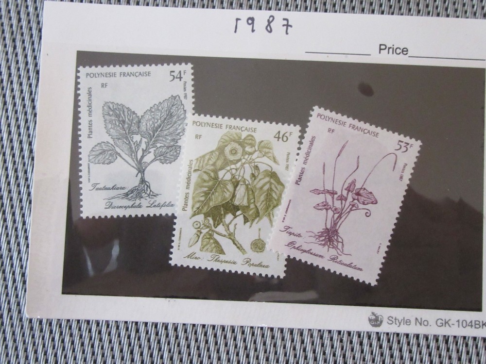 French Polynesia 1987 - 9 stamps, Mint H, PF42