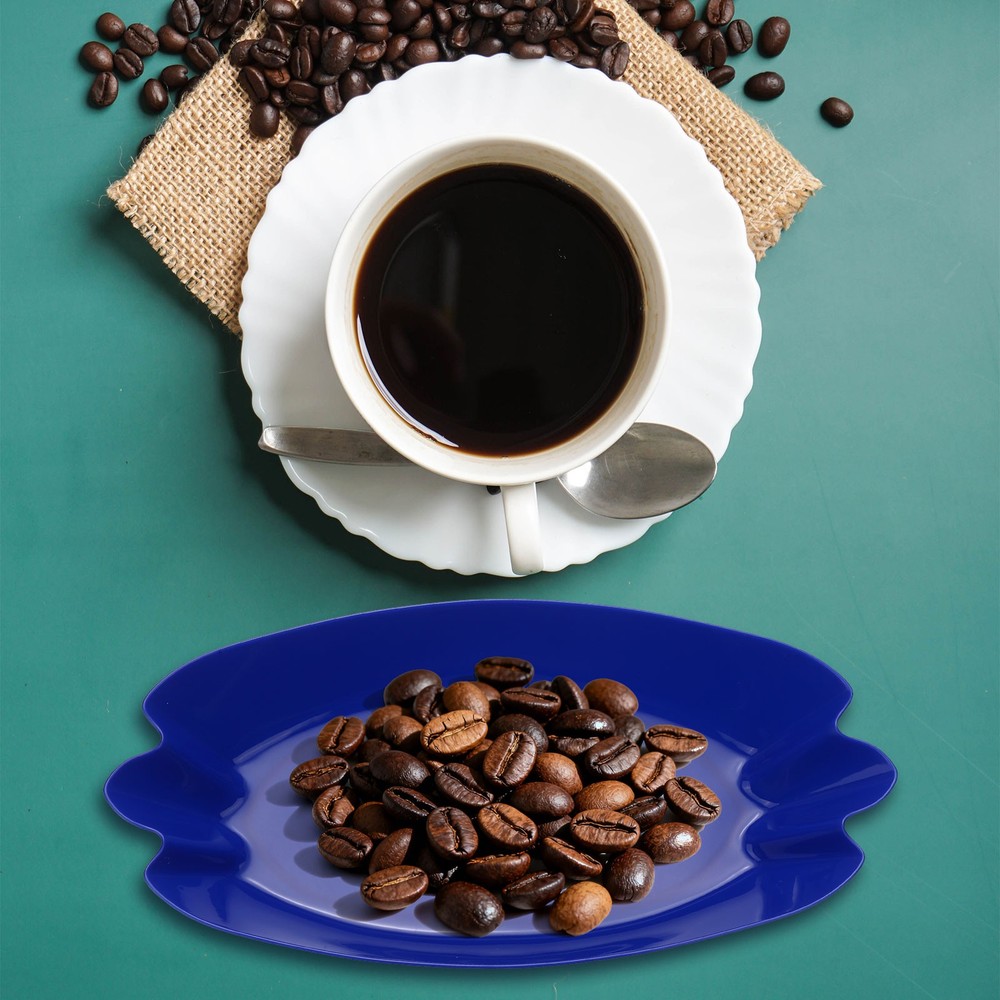 Coffee Beans Sample Tray, 450g Coffee Beans Display Dish, Bright Blue