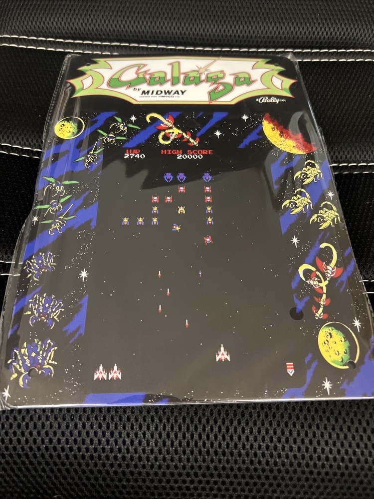 Galaga By Midway Tin Sign