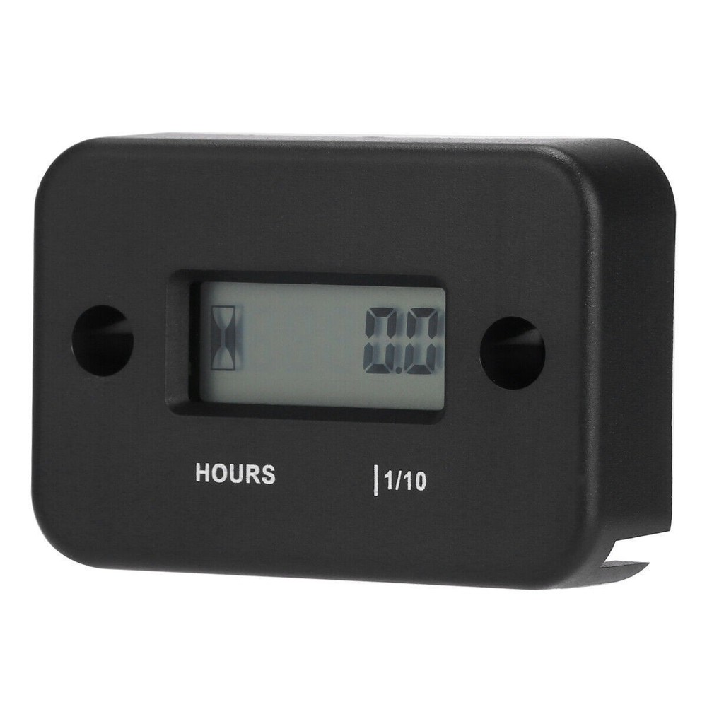2PCS Small Waterproof Digital Hour Meter For Lawn Mower Generator us