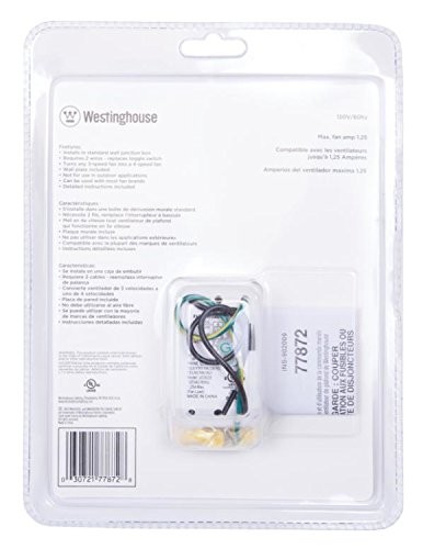 7787200 Ceiling Fan Wall Control , White SWITCH