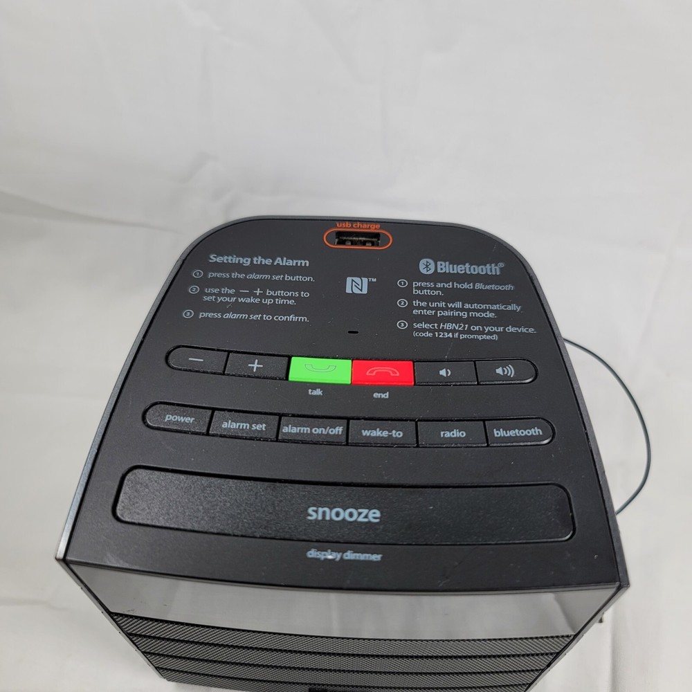 Used iHome model HBN21 Bluetooth Alarm Clock