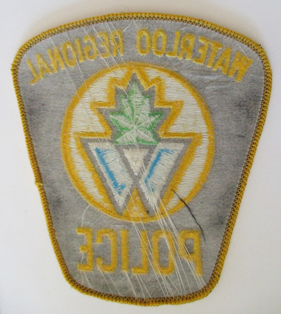 WATERLOO CANADA REGIONAL POLICE PATCH Original