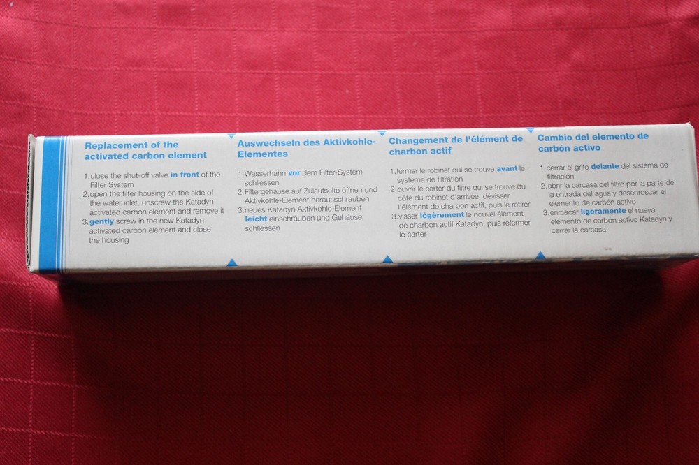 Katadyn Activated Carbon Replacement Element, model AC2001, New Old Stock