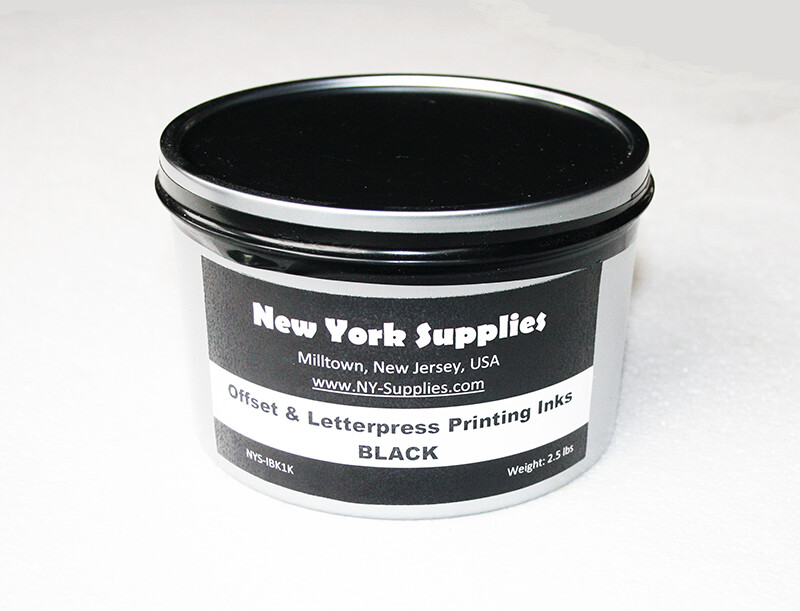 Black Offset & Letterpress Printing Ink - 2.5 lbs