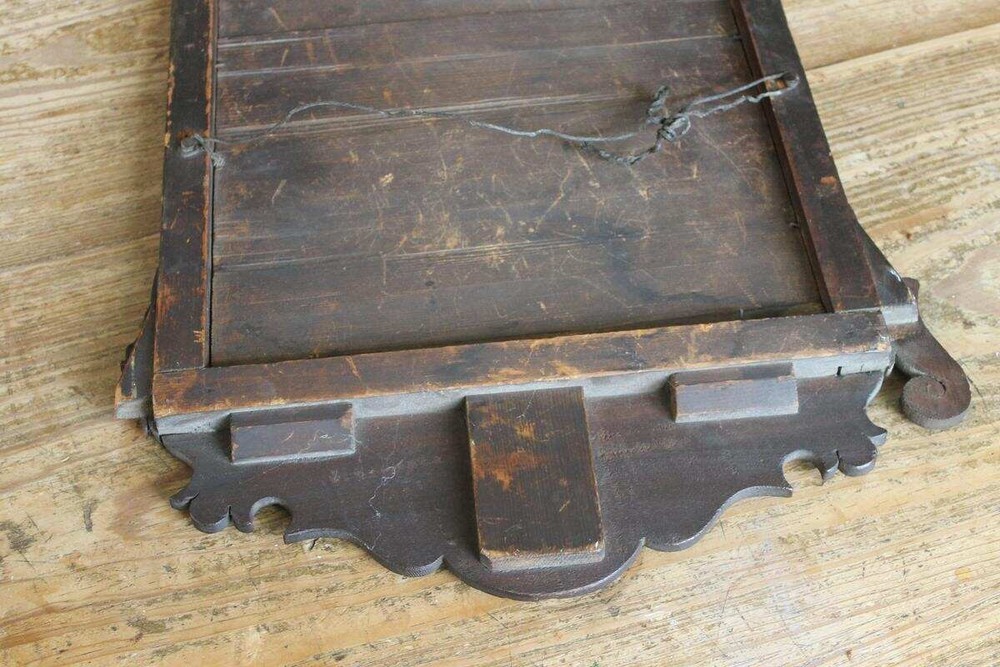 Early Antique Chippendale Mirror Original Glass