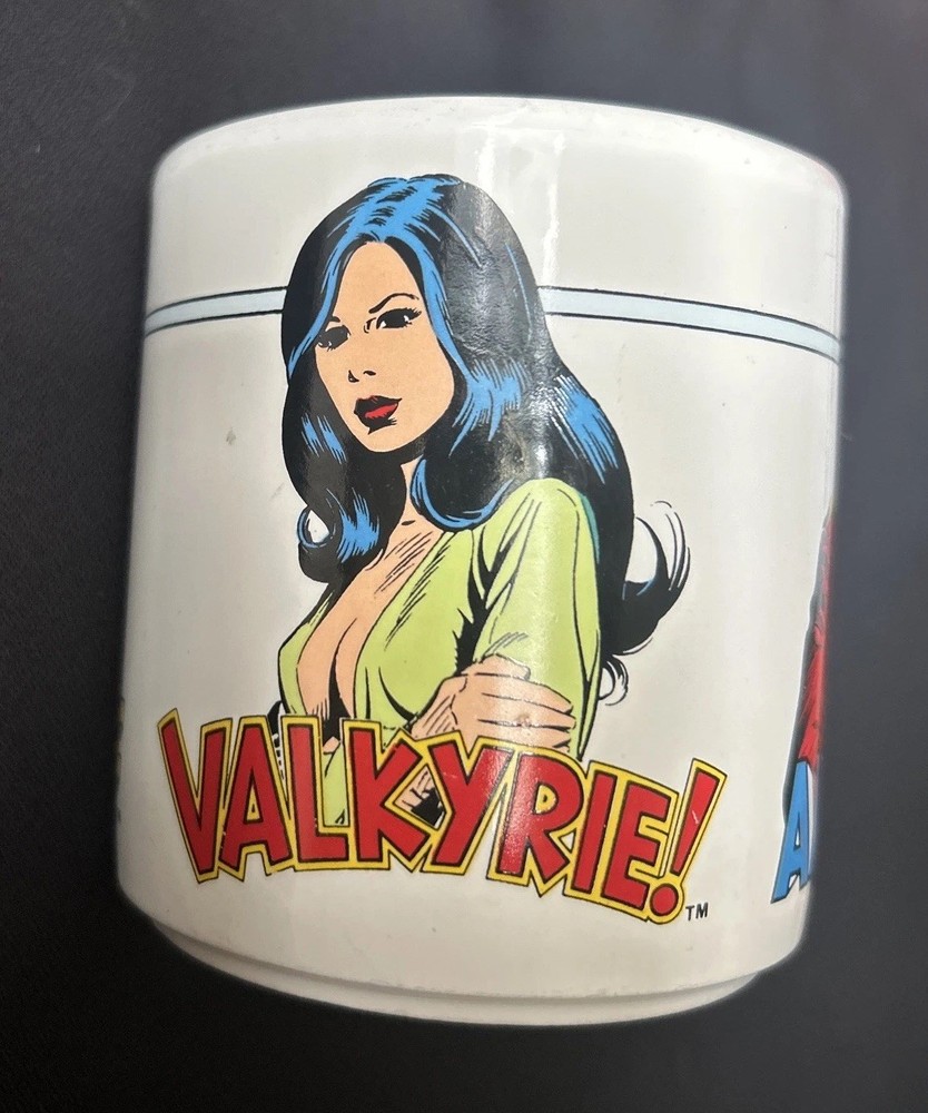 Vintage AIRBOY Valkyrie Skywolf Ceramic Mug From Eclipse Comics