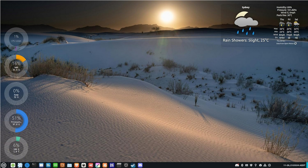 Linux Mint Latest Cinnamon 128GB SSD 2.5" Latest Version Installed (BIOS) 64-Bit