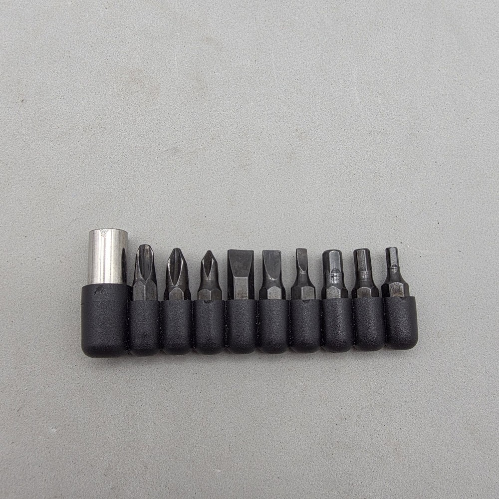 screwdriver bits and a bit holder