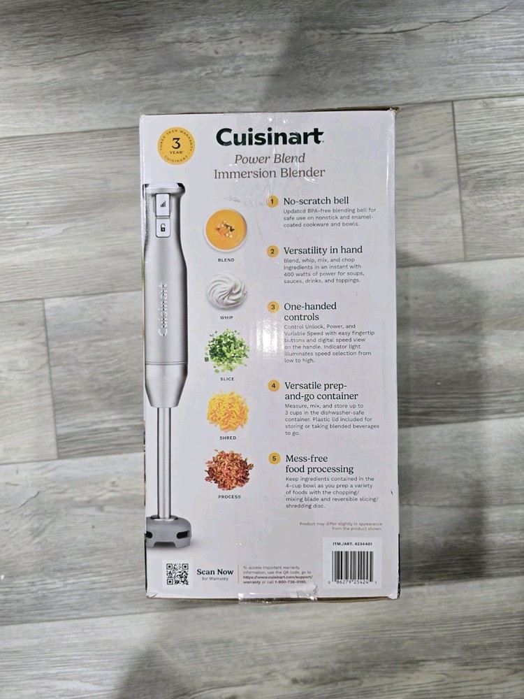 Cuisinart Power Blend Immersion Blender New Open Box