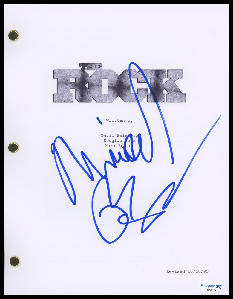Michael Bay "The Rock" Director AUTOGRAPH Signed Complete Script Screenplay ACOA