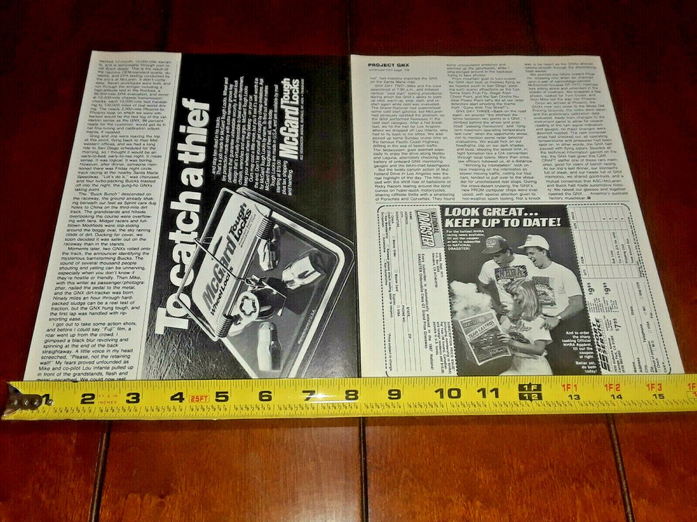 1987 BUICK GNX ORIGINAL ARTICAL