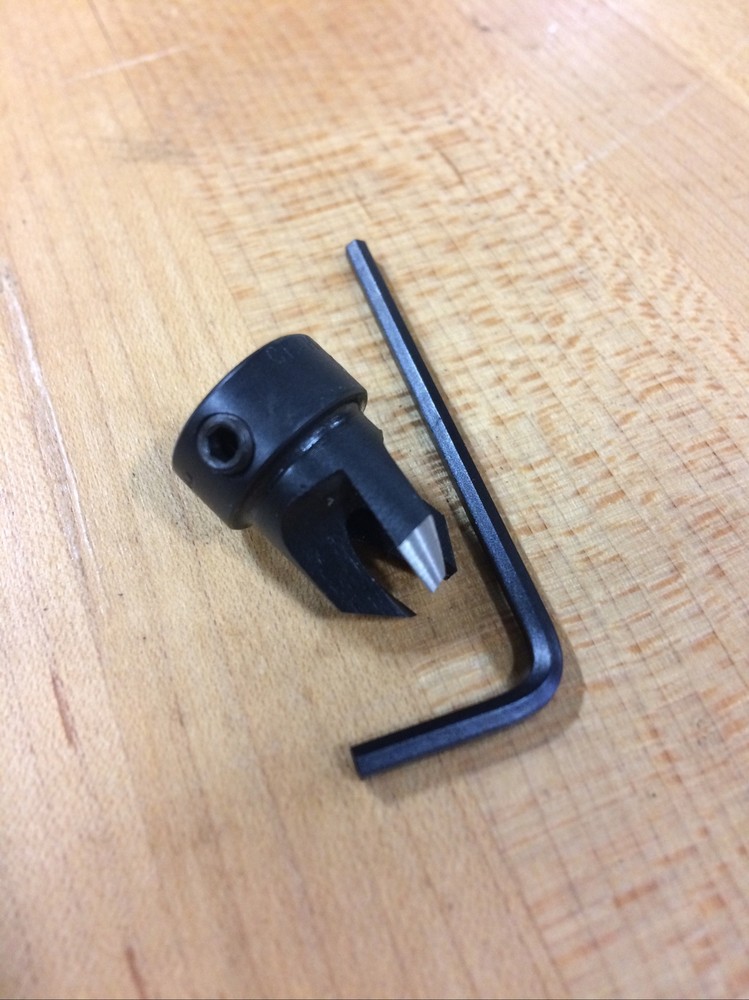 USA 7/32” x 1/2” Adjustable HSS Countersink Body, Heat treated & Sharpened