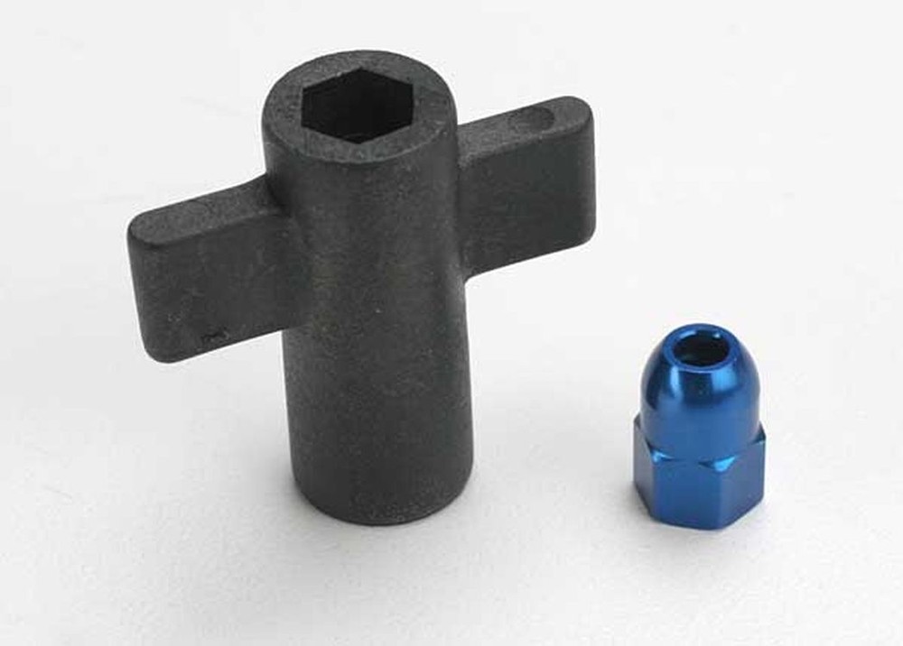 Traxxas Blue Antenna Crimp Nut & Nut Tool TRA5526